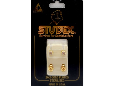 Studex Ear Piercing Earrings 6 Pairs of 4mm 16ga Thick Post Gold Studs  Hypoallergenic : Buy Online at Best Price in KSA - Souq is now Amazon.sa:  Fashion