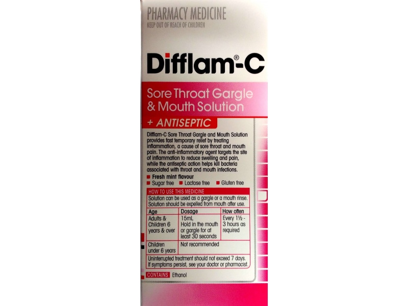 DIFFLAM-C SOLUTION PINK 100ML