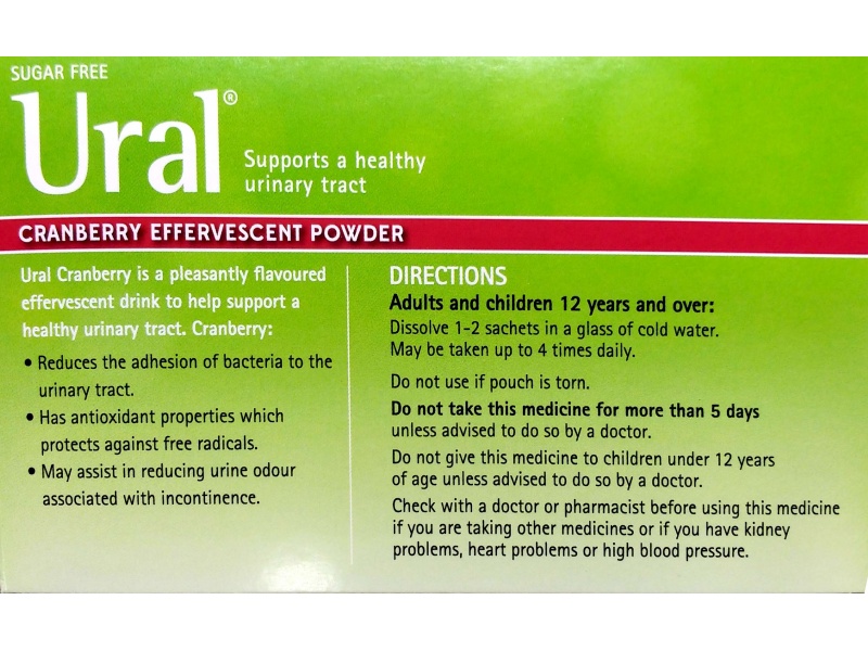 URAL SACHETS CRANBERRY 4G X 28