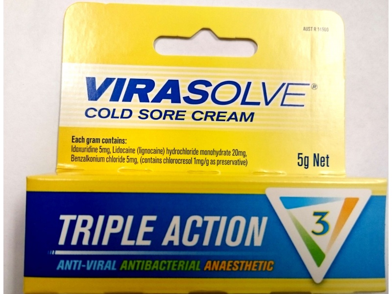VIRASOLVE COLDSORE CREAM 5G